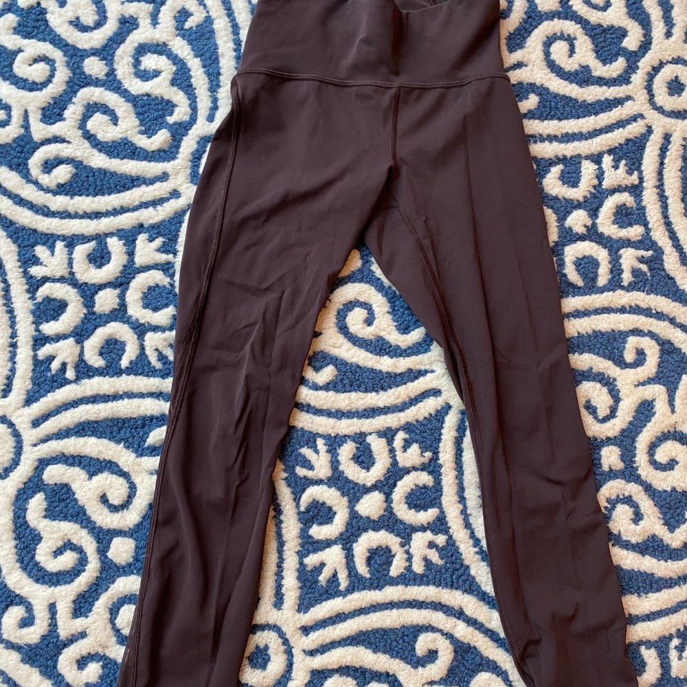 Lululemon Used Plum Leggings Size 2